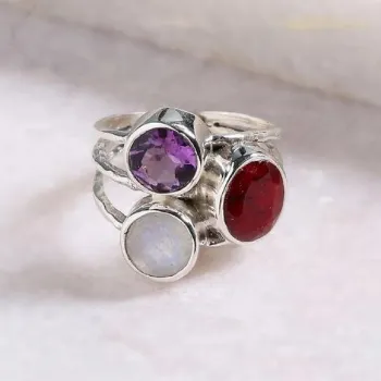Official Silver Gemstone Ring 